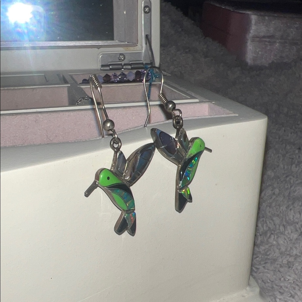 Colorful Hummingbird Earrings